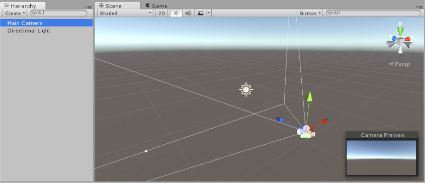 صورة لشاشة Unity لاضافة المشاهد